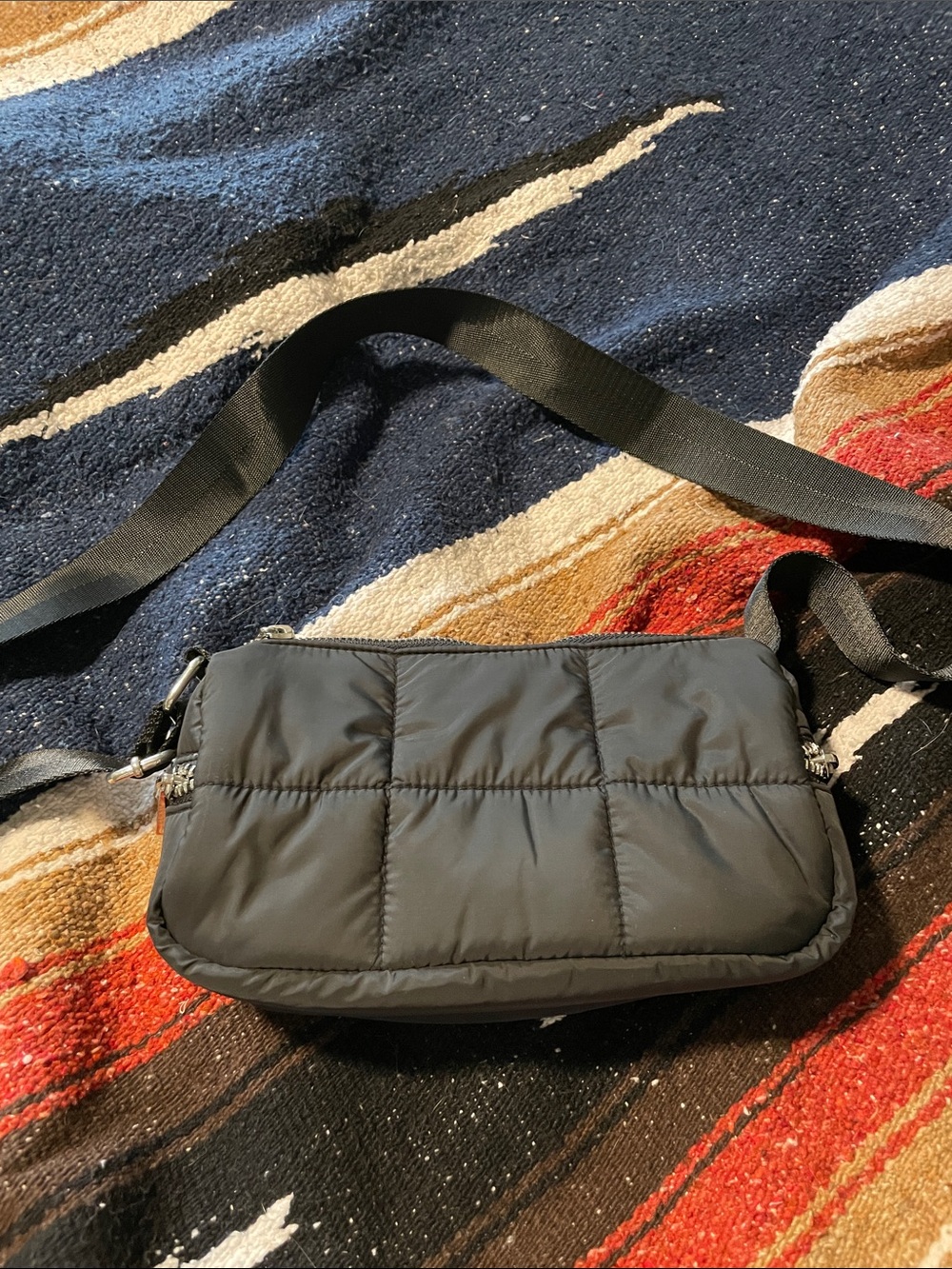 Topshop Black Quilted Crossbody Bag